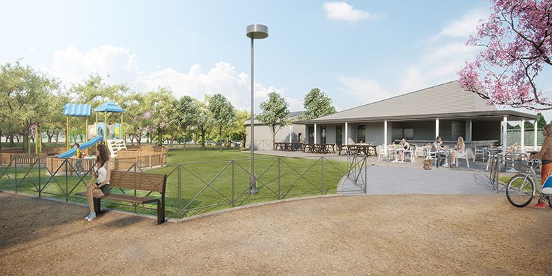 kiosco de hostelería del parque Elena de la Cruz