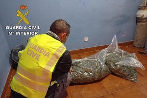 La Guardia Civil detiene en El Casar a 14 personas relacionadas con delitos de robo con violencia e intimidación, tenencia ilícita de armas y cultivo de marihuana