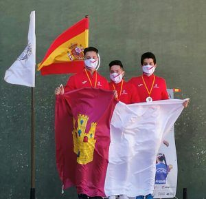 Los alcarreños Juan Pastor Vilar y Marcos Domínguez Pérez, subcampeones de España de Frontenis Preolímpico en categoría sub-18