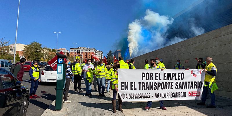 Los convocantes de la huelga del Transporte Sanitario anuncian un acuerdo del Sescam y las contratas para poner fin al conflicto