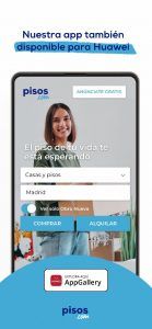 Los usuarios de AppGallery ya pueden encontrar el inmueble deseado a través de la app pisos.com