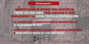 El Ministerio para la Transición Ecológica y el Reto Demográfico lanza una Manifestación de Interés para identificar proyectos tractores para afrontar el reto demográfico y la lucha contra la despoblación