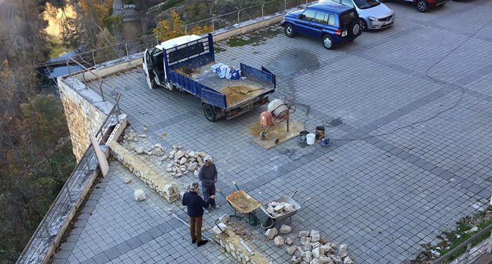 Cuenca, en Marcha! solicita información sobre el parking que está construyendo el Obispado en un mirador del Júcar 1 Cuenca, en Marcha! solicita información sobre el parking que está construyendo el Obispado en un mirador del Júcar