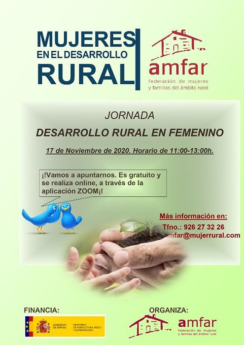 Desarrollo Rural, Emprendimiento, Cooperativas y Nueva PAC, a debate en cuatro jornadas telemáticas de AMFAR 3 Desarrollo Rural, Emprendimiento, Cooperativas y Nueva PAC, a debate en cuatro jornadas telemáticas de AMFAR
