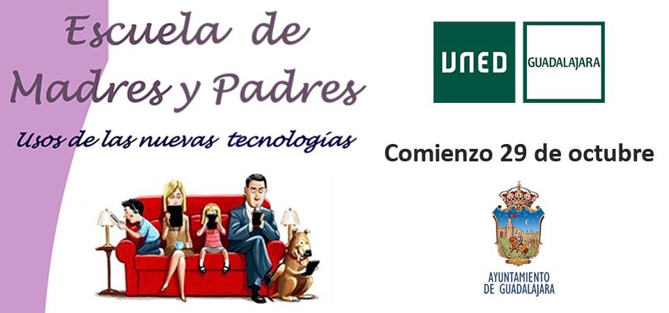 El Ayuntamiento de Guadalajara y la UNED organizan la escuela de madres y padres, ahora online, para ayudar a jóvenes a gestionar la actualidad marcada por la COVID-19