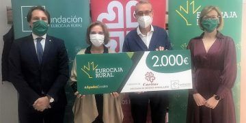 Fundación Eurocaja Rural entrega a Cáritas Sigüenza-Guadalajara 2.000 euros como beneficiaria de las primeras ‘Ayudas Sociales Frente al COVID-19’