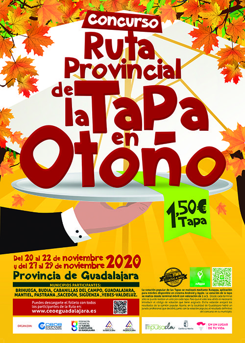 La ruta de la tapa de otoño de Guadalajara vuelve los fines de semana del 20 al 22 y del 27 al 29 de noviembre