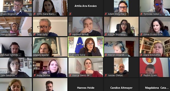 SSPA se reúne con la Vicepresidenta y Comisaria de Democracia y Demografía, DubravkaŠuicapara hablar de zonas rurales