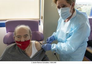 Continúa en Guadalajara la vacunación contra el Covid-19 en la residencia Los Nogales de Fontanar, después de vacunar en Los Olmos, Horche, Lupiana y Villanueva de la Torre