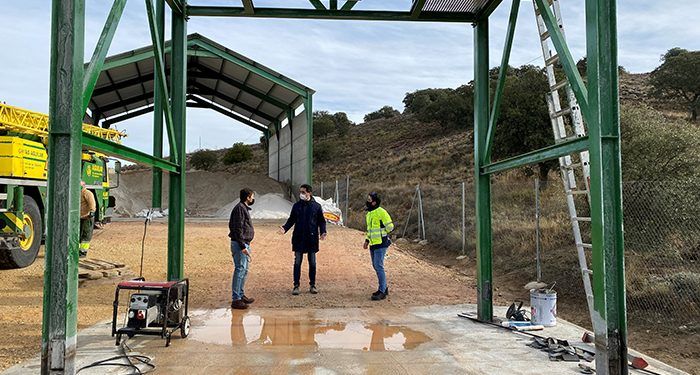 El Gobierno regional acomete obras de acondicionamiento y mejora en el silo de sal de la CM-310 en Cuenca “para garantizar una rápida carga de los esparcidores”
