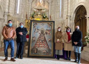 Expuesta en el Museo de Historia de Brihuega el cuadro de la virgen De la Peña del siglo XVII