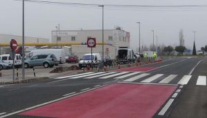La DGT aplica un proyecto piloto de calmado del tráfico en la travesía de Torrejón del Rey