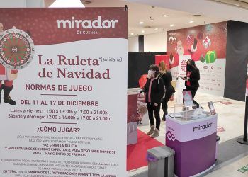 La Navidad del Mirador arranca con la donación de 1.000 euros a Cáritas Cuenca y 5.000 euros más en premios directos para sus clientes La Navidad del Mirador arranca con la donación de 1.000 euros a Cáritas Cuenca y 5.000 euros más en premios directos para sus clientes