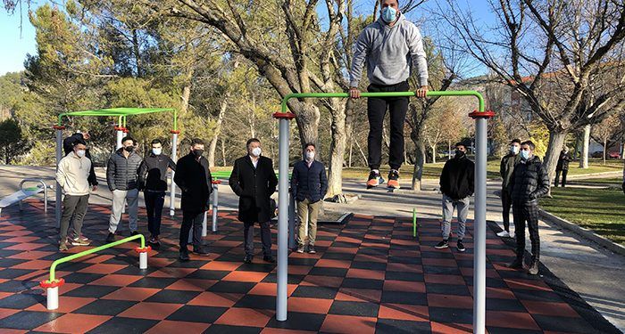 Los usuarios de calistenia pueden ya disfrutar de la primera instalación para este deporte en Cuenca
