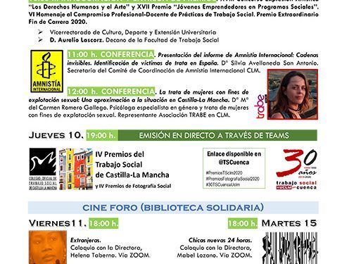 La Facultad de Trabajo Social de Cuenca celebra la Semana de los Derechos Humanos 1 La Facultad de Trabajo Social de Cuenca celebra la Semana de los Derechos Humanos