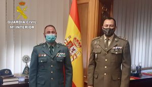 Primera reunión del nuevo subdelegado de Defensa y el jefe de la comandancia de la Guardia Civil de Cuenca