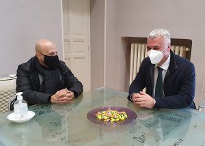 Vega y Francisco Sánchez (UGT) apuestan por la colaboración para la reactivación económica de Guadalajara