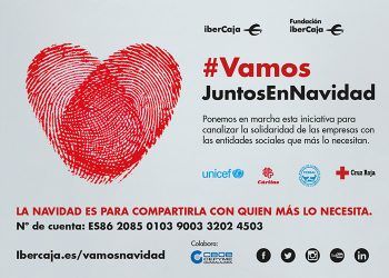 CEOE-Cepyme Guadalajara apoya la iniciativa “Vamos es ir siempre juntos, también en Navidad”, de Ibercaja y su fundación