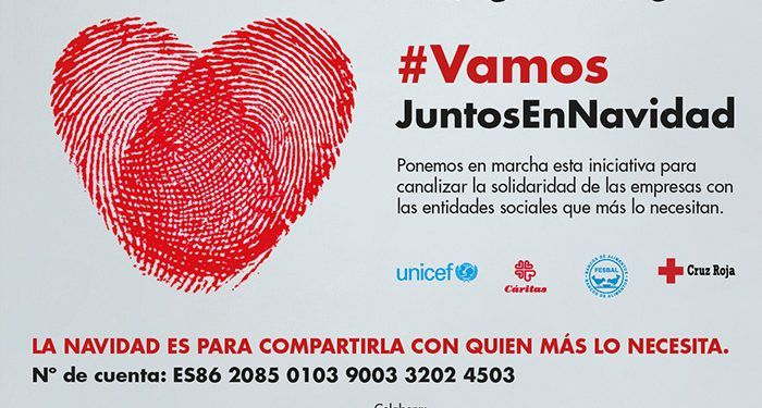 CEOE-Cepyme Guadalajara apoya la iniciativa “Vamos es ir siempre juntos, también en Navidad”, de Ibercaja y su fundación
