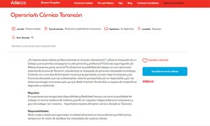 Adecco busca 50 operariosas cárnicos para dos importantes empresas alimentarias en Tarancón
