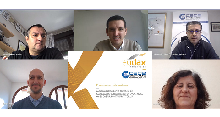 CEOE-Cepyme Guadalajara y Audax renovables firman un convenio de colaboración