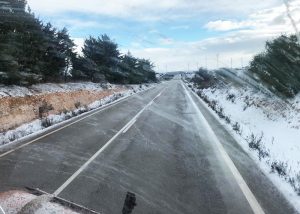 Cuenca ha registrado durante la noche del jueves 26 incidencias a causa de la nieve y Guadalajara sólo seis