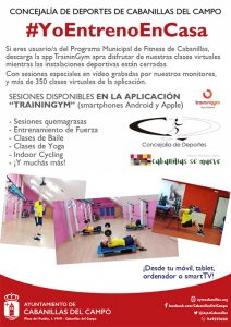 El Ayuntamiento de Cabanillas recuerda a los usuarios del Programa Municipal de Fitness la opción de sus clases virtuales