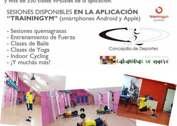 El Ayuntamiento de Cabanillas recuerda a los usuarios del Programa Municipal de Fitness la opción de sus clases virtuales