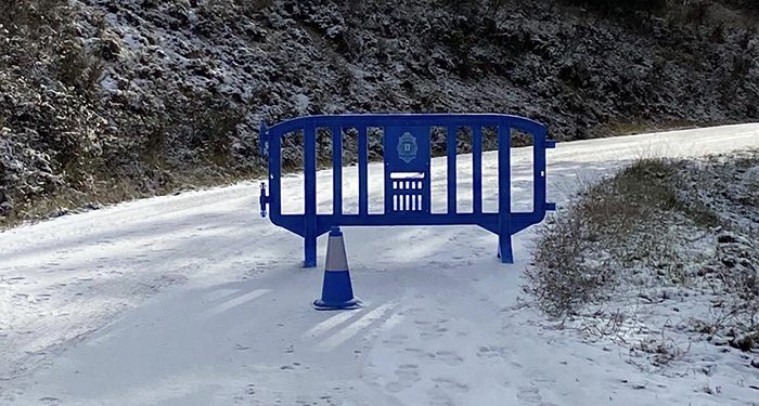 Varias calles de Cuenca cortadas a causa de la nieve por precaución 1 El Camino de San Isidro, Los Jerónimos y el camino al Cerro Socorro, cerrados en Cuenca por precaución