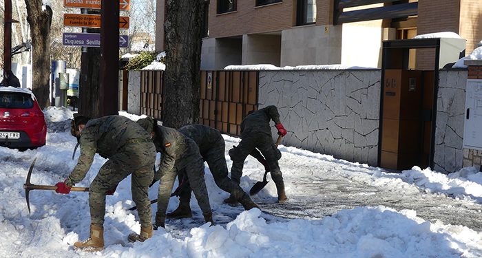 El dispositivo del Ejército para paliar los efectos del temporal se amplía en Guadalajara