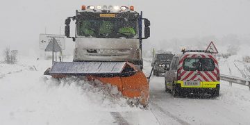 El Gobierno regional supera las 4.500 toneladas de sal esparcidas en la Red Regional de Carreteras para hacer frente al temporal ‘Filomena’