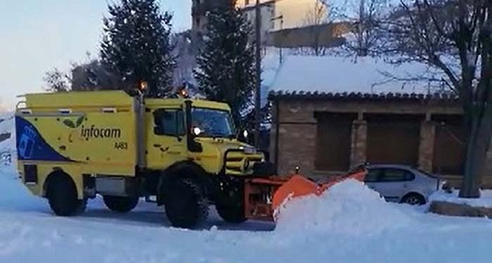 El operativo de Geacam trabaja hoy en el rescate de varias personas aisladas por la nieve en diversos municipios de Guadalajara