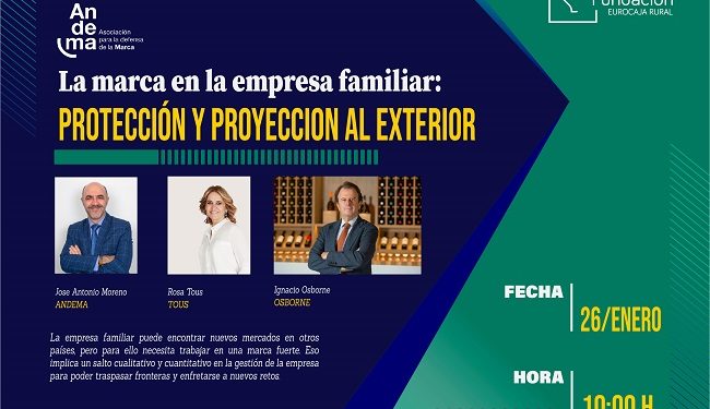 Fundación Eurocaja Rural y Andema celebran un webinar dedicado a la internacionalización de las marcas familiares, con TOUS y Grupo Osborne como protagonistas de excepción