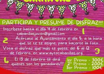 Habrá Concurso de Disfraces en el Carnaval 2021 de Cabanillas, pero será «online»