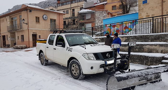 La Diputación de Cuenca ha tenido trabajando durante el temporal a 55 vehículos en un dispositivo “sin precedentes”