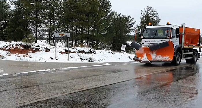 La Diputación de Guadalajara mantiene el uso obligatorio de cadenas en dos carreteras de la red provincial