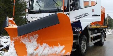 Las quitanieves de la Diputación de Guadalajara limpiaron más de 1.100 kilómetros de carreteras el día de Año Nuevo
