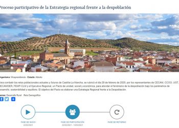 Castilla-La Mancha abre un cuestionario público para elaborar la Estrategia Regional frente a la Despoblación