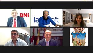 El alcalde se reúne con los dos grupos de empresarios de BNI en Guadalajara