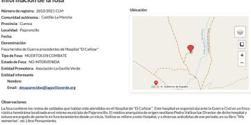 El Gobierno de España incluye la fosa común de Pajaroncillo en el mapa de fosas de España
