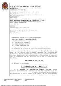 El TSJCM ratifica la nulidad del despido de un trabajador de Cuenca afiliado a CCOO por vulneración de derechos fundamentales