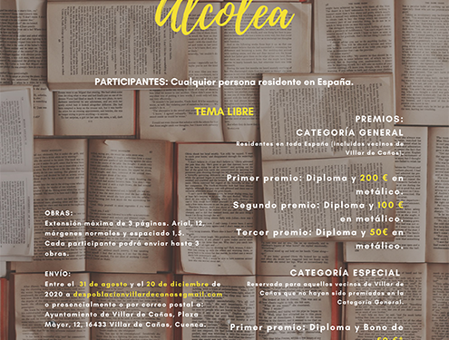 Jesús Jiménez Reinaldo con el relato “Arde la biblioteca de Alejandría” gana el primer premio del I Certamen de relatos cortos Alcolea