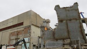 La demolición del muro del Edificio de Contención de Zorita a punto de finalizar