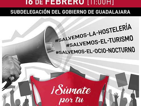 La Federación de Turismo y Hostelería de Guadalajara se concentrará ante la situación insostenible que atraviesa el sector