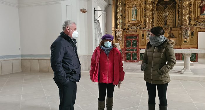 La Iglesia de Canredondo estrena suelo gracias al convenio de la Diputación de Guadalajara y el Obispado de Sigüenza-Guadalajara