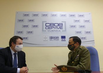 La patronal conquense muestra su total predisposicón a seguir colaborando con la Subdelegación de Defensa