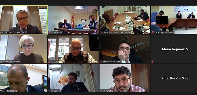 Las organizaciones empresariales de Cuenca, Soria y Teruel presentan al secretario de Estado de Telecomunicaciones su proyecto de digitalización