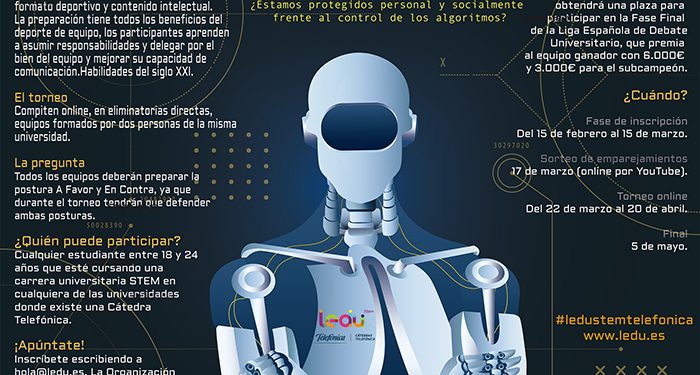 Estudiantes STEM de la Universidad de Castilla-La Mancha podrán participar en eI I Torneo Virtual de Debate LEDUStem Cátedras Telefónica