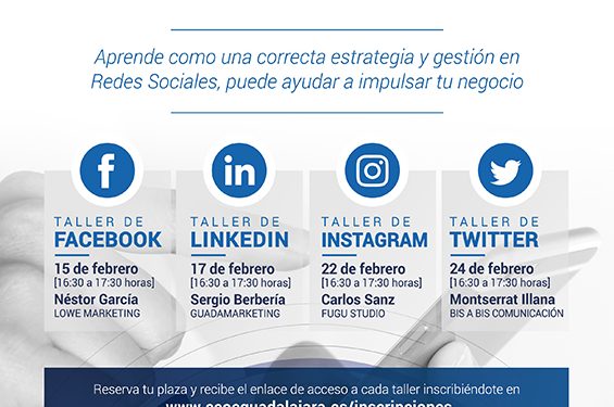 Nuevo ciclo de talleres virtuales sobre gestión de redes sociales para pymes y autónomos de CEOE-Cepyme Guadalajara 1 Nuevo ciclo de talleres virtuales sobre gestión de redes sociales para pymes y autónomos de CEOE-Cepyme Guadalajara