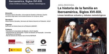 El Seminario de Historia Social de la Población analizará la familia iberoamericana en los siglos XVI-XIX